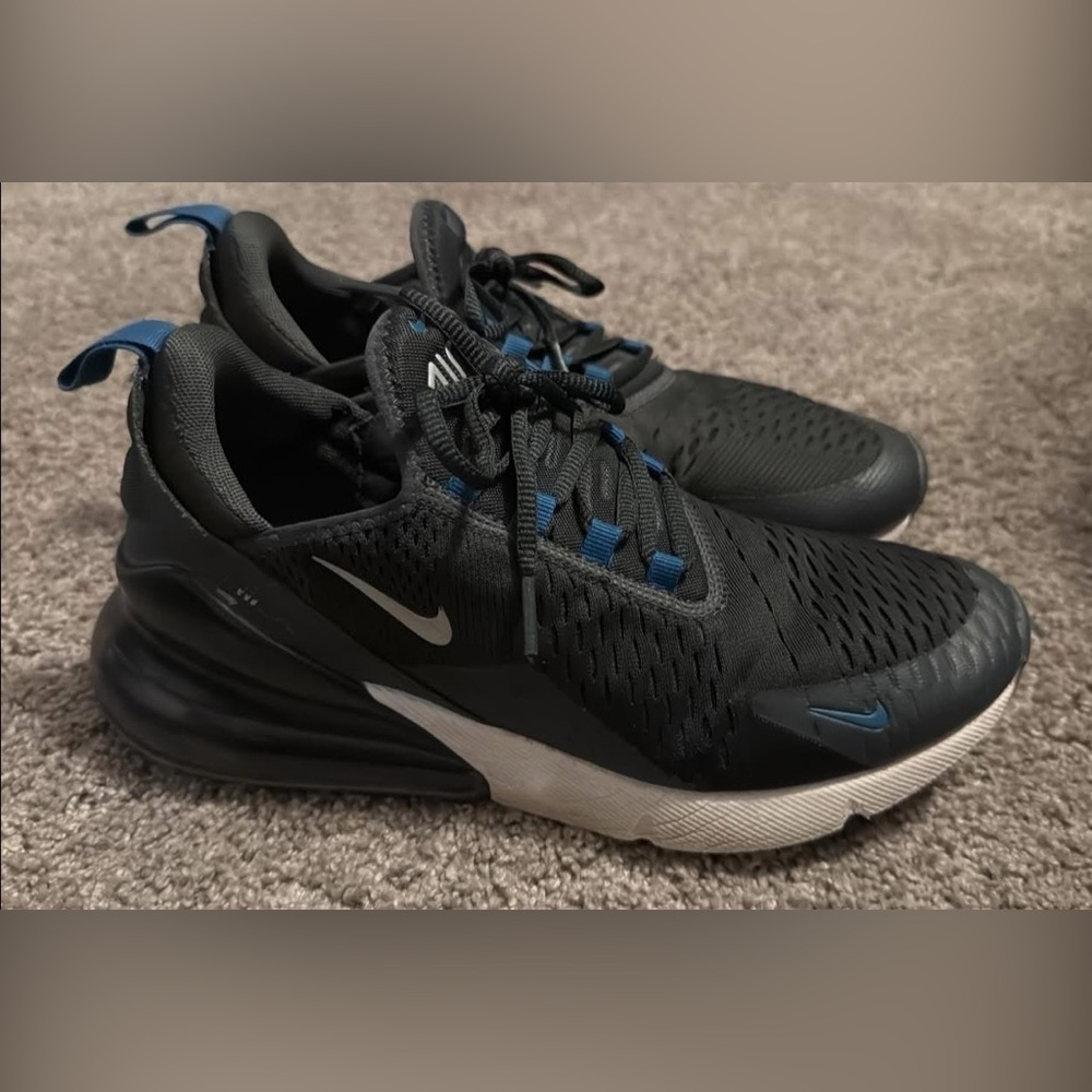 Nike Air 270 - Men's Black and Blue Athletic Shoes